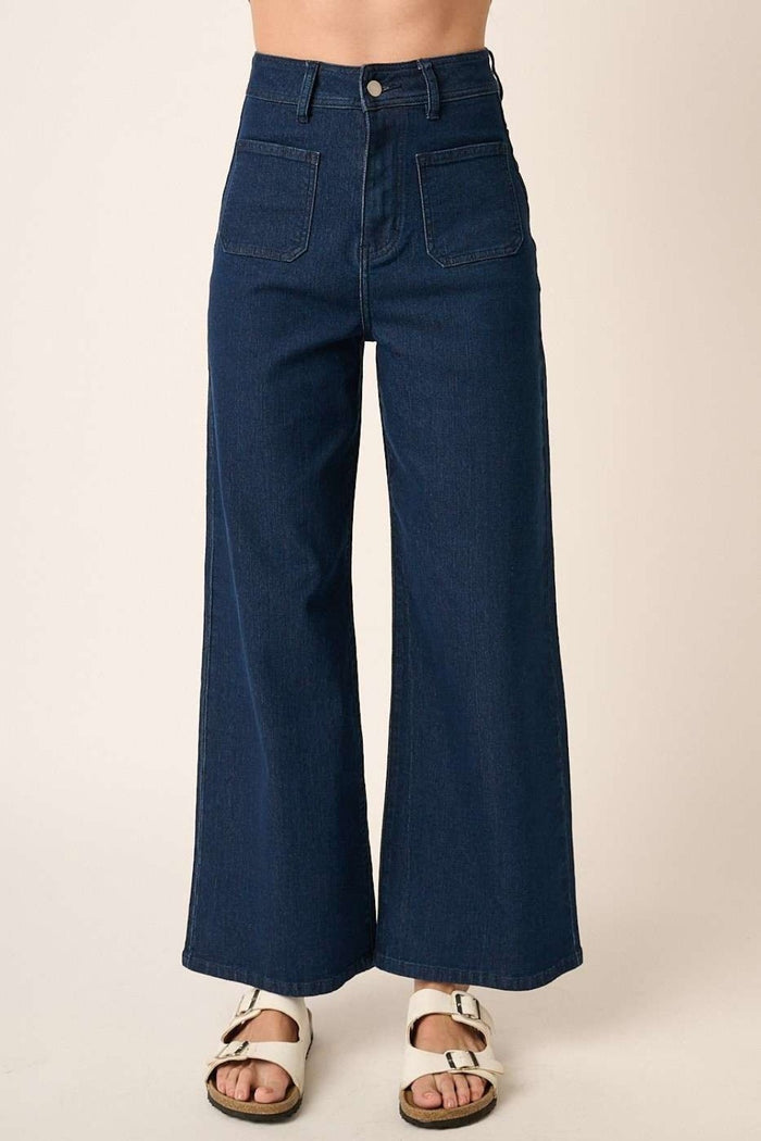 Hazel Blues® |  Mittoshop High Waist Wide Leg Jeans