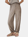 Hazel Blues® |  Drawstring Elastic Waist Joggers