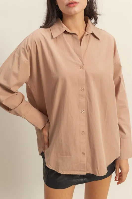 Hazel Blues® | HYFVE Button Down Long Sleeve Shirt