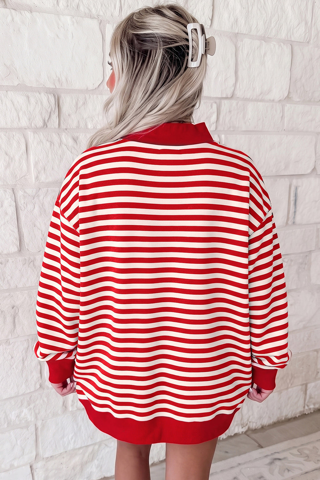 Merry Stripe Red MERRY Christmas Sweatshirt