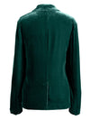 Hazel Blues® |  Pocketed Button Up Lapel Collar Blazer