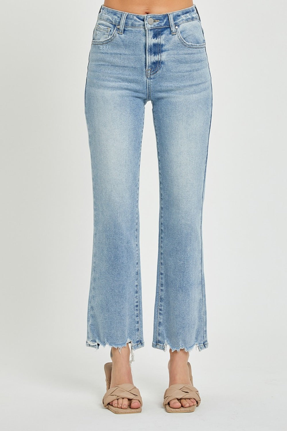 Hazel Blues® |  RISEN High Rise Straight Jeans