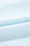 Hazel Blues® |  Ruffled Striped Notched Mini Dress