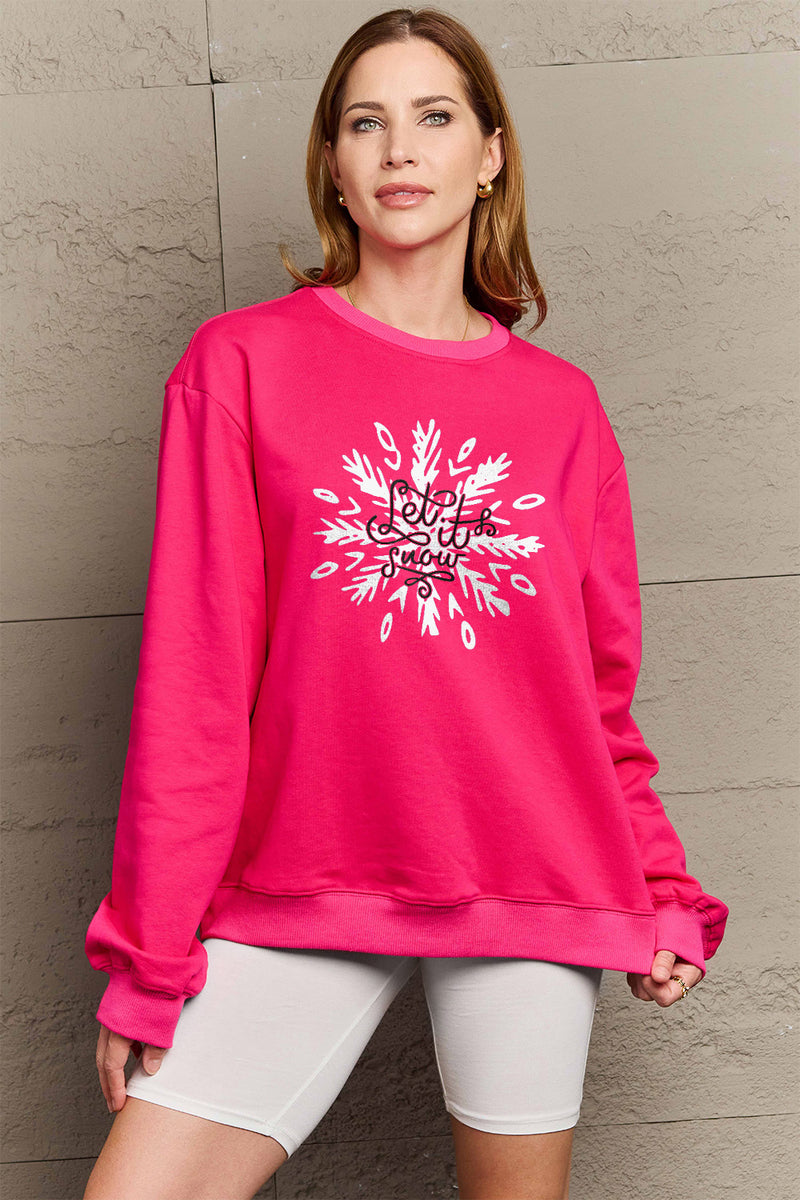 Hazel Blues® |  LET IT SNOW Long Sleeve Sweatshirt