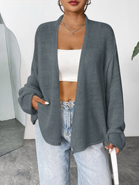 Hazel Blues® |  Open Front Dropped Shoulder Cardigan