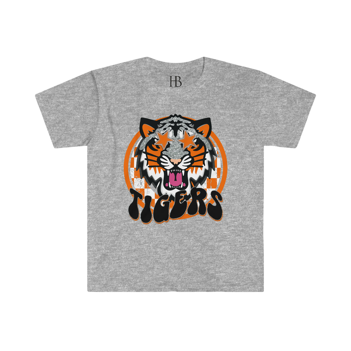 Hazel Blues® |  Orange & Black Tigers Softstyle Graphic T-Shirt