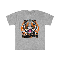 Hazel Blues® |  Orange & Black Tigers Softstyle Graphic T-Shirt