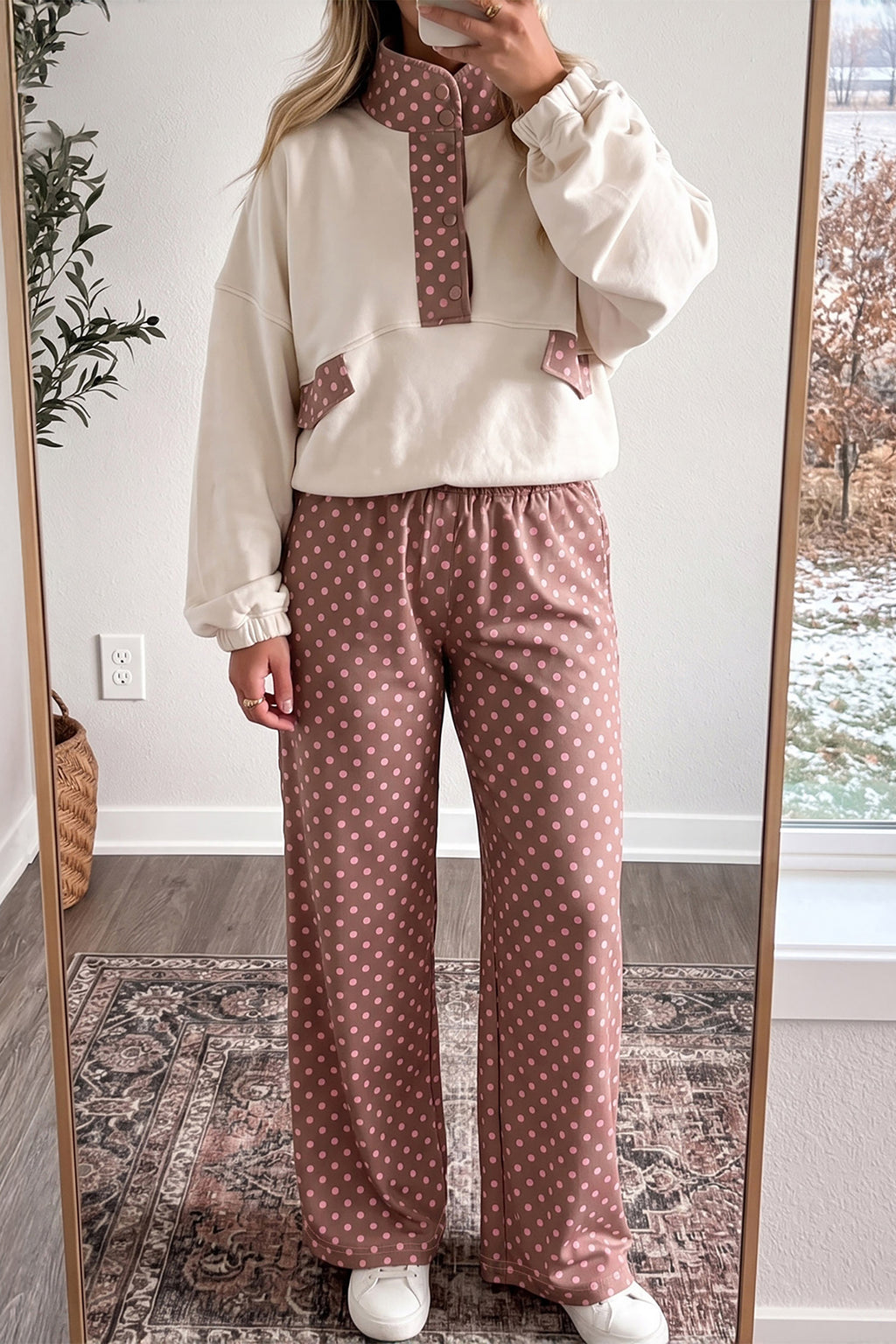 Annabelle Mae Brown Polka Dot Pants
