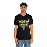 Hazel Blues® |  Leopard Cow Skull Graphic Tee