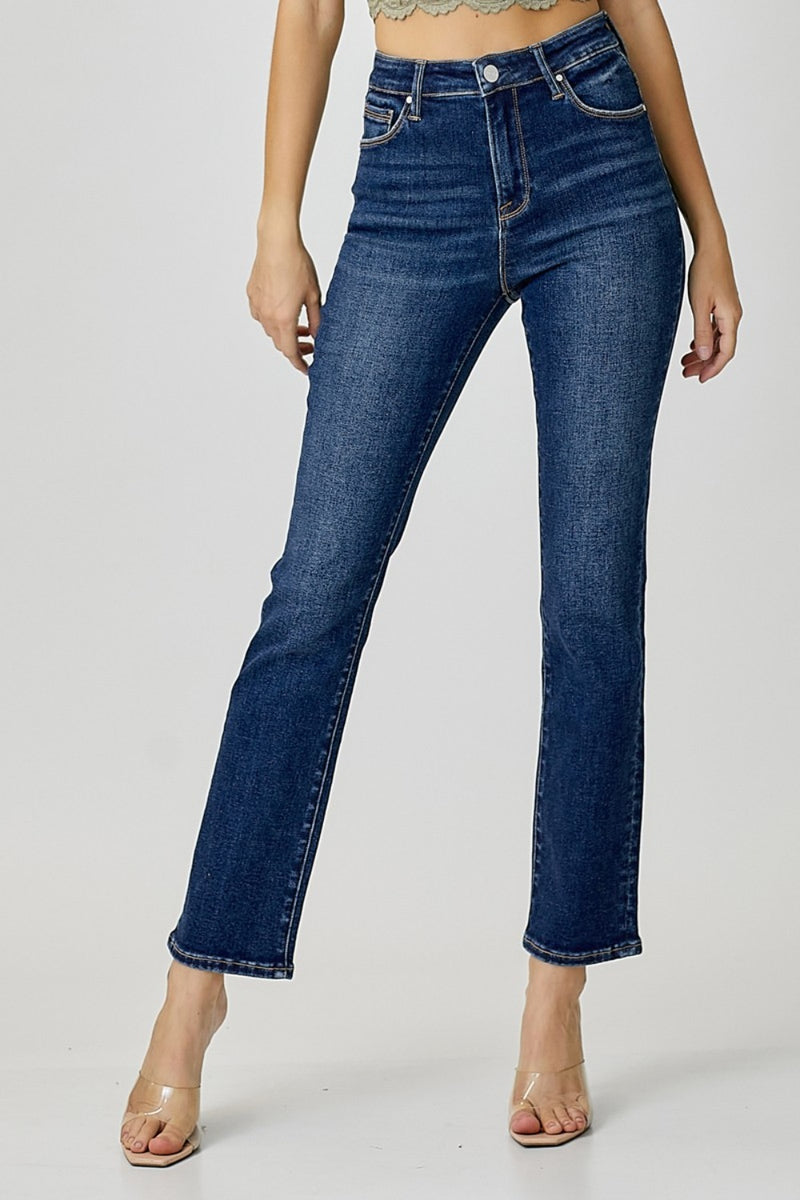 Hazel Blues® |  RISEN High Waist Straight Jeans