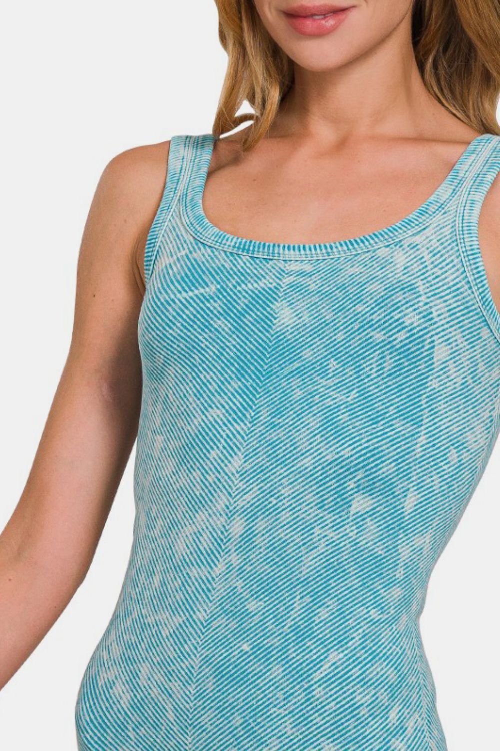 Hazel Blues® |  Zenana Ribbed Scoop Neck Tank