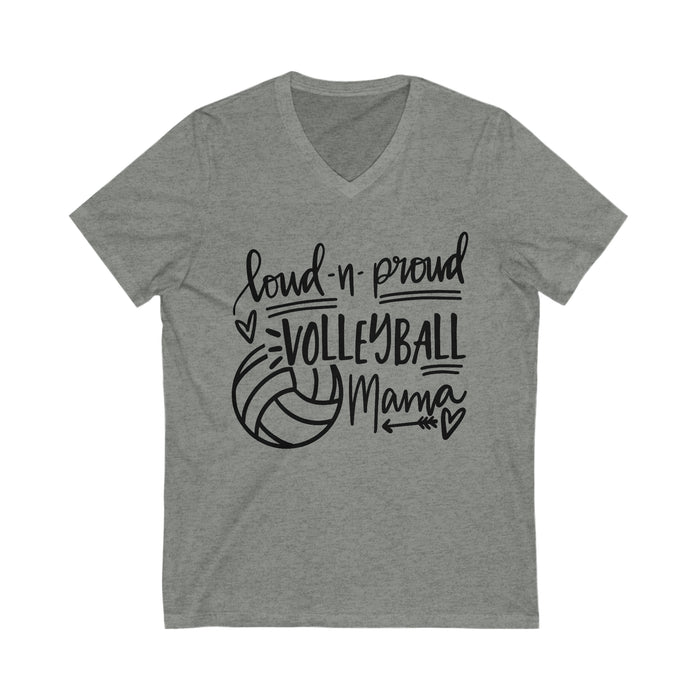 Hazel Blues® |  Loud & Proud Volleyball Graphic V-Neck Tee