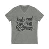 Hazel Blues® |  Loud & Proud Volleyball Graphic V-Neck Tee