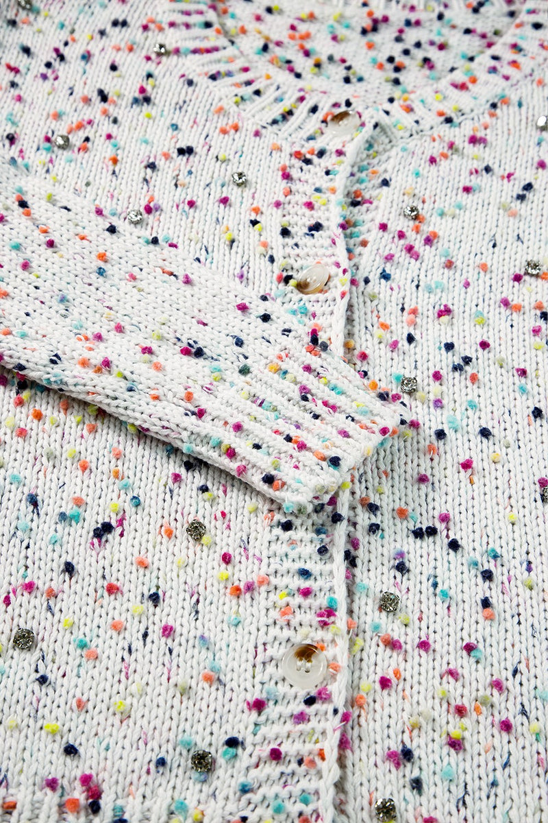 Hazel Blues® |  Confetti Button Up Long Sleeve Cardigan