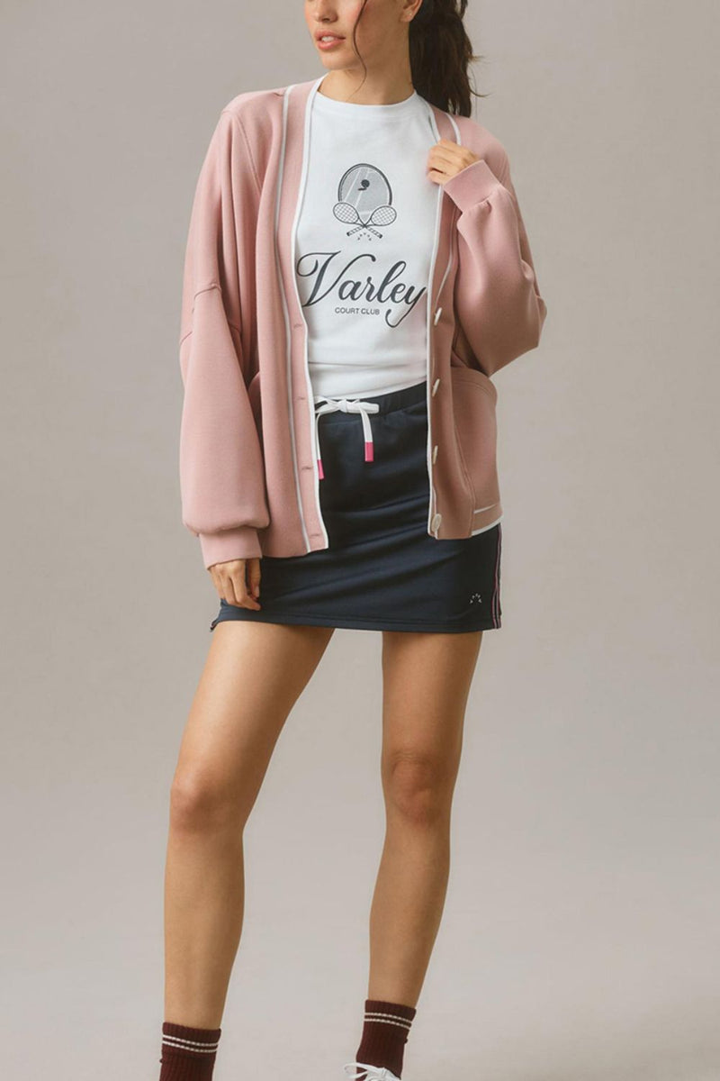 Hazel Blues® |  Contrast Trim V Neck Button Up Cardigan