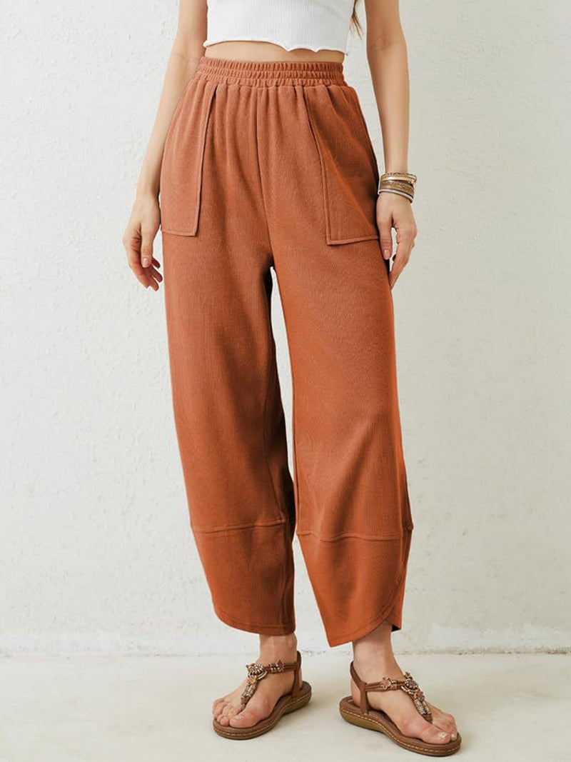 Hazel Blues® |  Lovelet Elastic Waist Wide Leg Pants