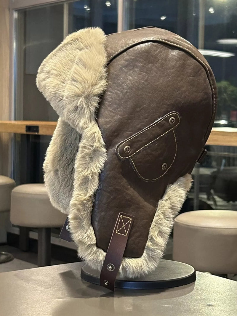 Hazel Blues® | Warm Fuzzy Ear Flap Hat display picture 1