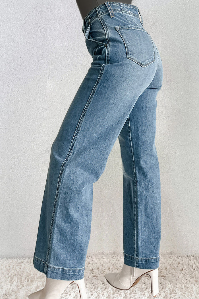 Hazel Blues® |  Straight Jeans with Pockets