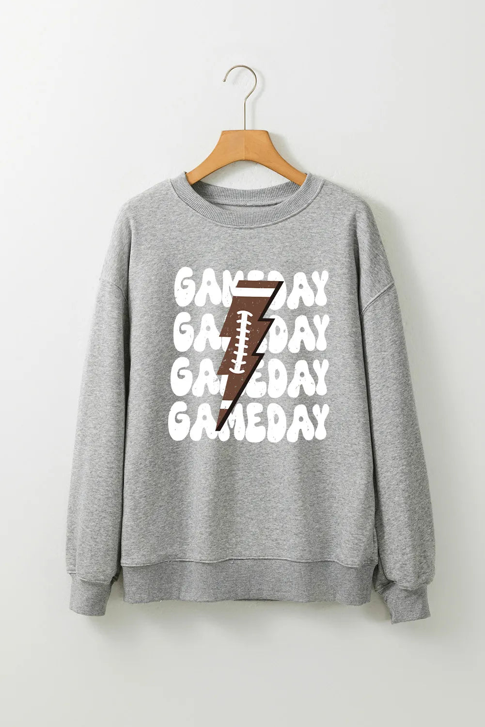 Hazel Blues® |  GAME DAY Round Neck Long Sleeve Sweatshirt