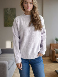 Hazel Blues® |  Mock Neck Long Sleeve Sweater