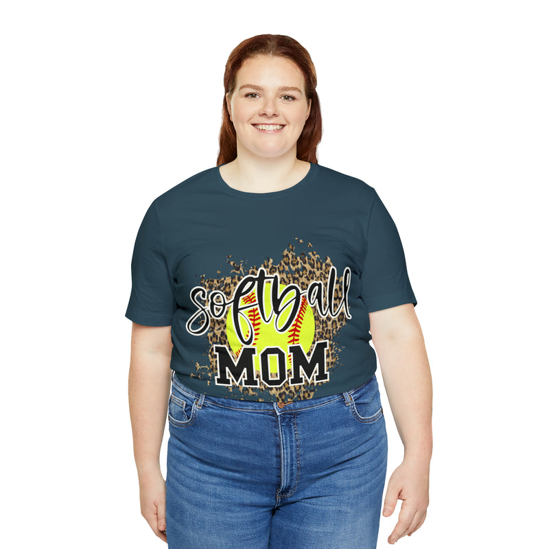 Hazel Blues® |  Softball Mom Leopard Graphic Tee