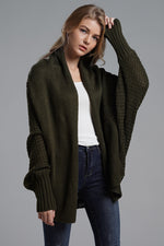 Hazel Blues® |  Open Front Batwing Sleeve Cardigan