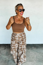 Hazel Blues® |  PREORDER: Plaid Behavior Wide Leg Pants