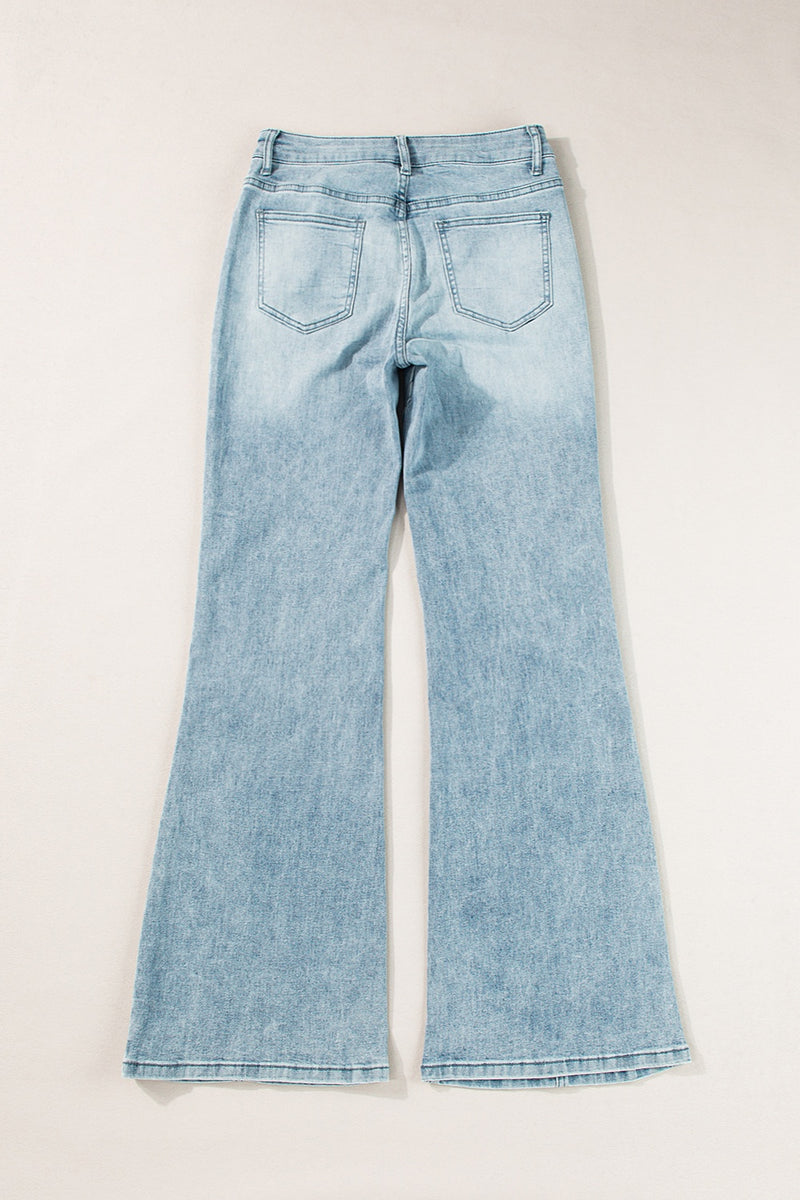 Hazel Blues® |  High Waist Bootcut Jeans with Pockets