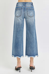 Hazel Blues® |  Risen High Rise Cropped Flare Jeans