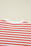 Hazel Blues® |  Striped Dropped Shoulder Long Sleeve Sweatshirt