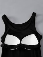 Hazel Blues® |  Round Neck Tank with Bra