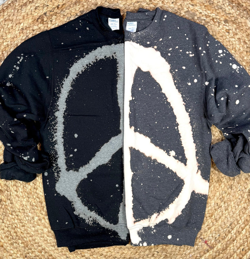 Hazel Blues® |  PREORDER: Grafitti Peace Sweatshirt in Two Colors