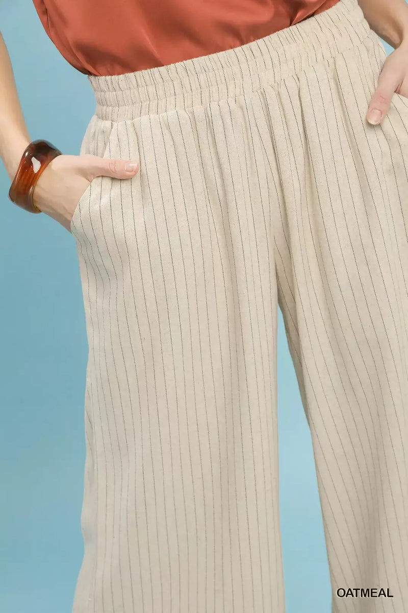 Umgee Pinstripe Wide Leg Pants – Hazel Blues®