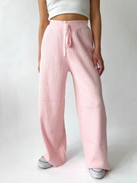 Hazel Blues® |  Ribbed Wide Leg Sweater Pants