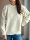 Hazel Blues® |  Round Neck Long Sleeve Sweater