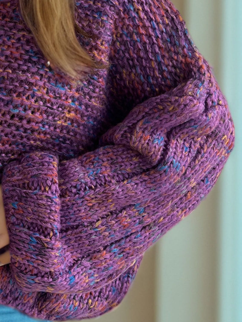 Hazel Blues® |  Dropped Shoulder Long Sleeve Sweater