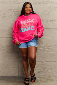 Hazel Blues® |  HOLLY JOLLY BABE Long Sleeve Sweatshirt