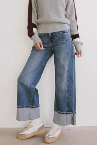 Hazel Blues® |  Straight Leg Jeans with Pockets