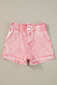 Hazel Blues® |  Paperbag Waist Denim Shorts