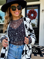 Hazel Blues® | SPOOKY HALLOWEEN MESH TOP