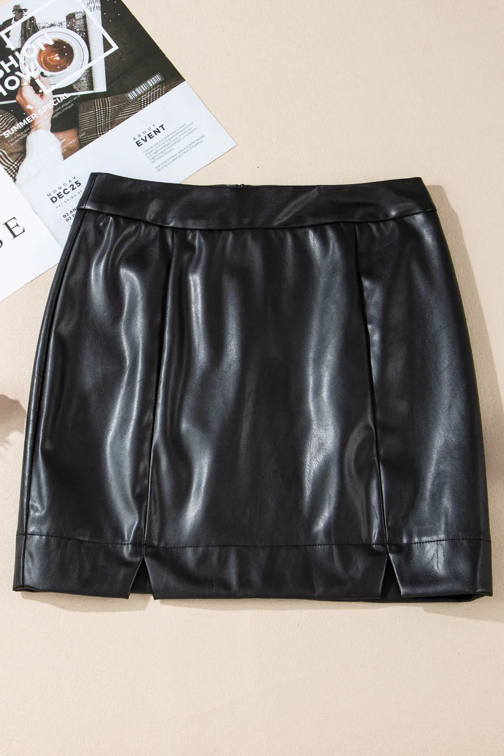 Hazel Blues® |  PU Leather Mini Skirt