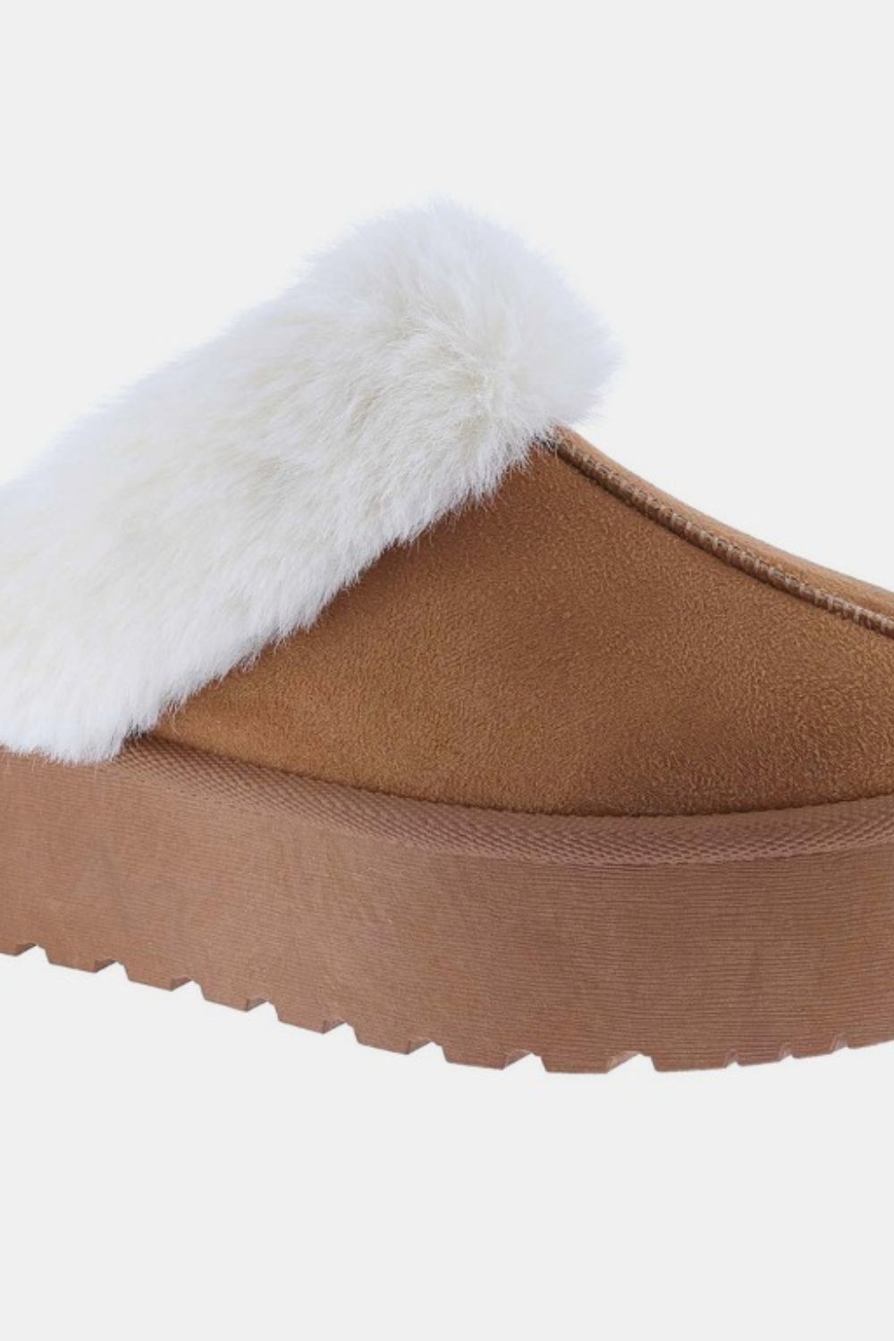 Hazel Blues® |  Weeboo Thick Bottom Fur Trim Snow Slippers