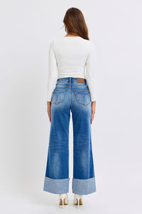 Hazel Blues® |  Judy Blue Distressed High Waist Wide Leg Jeans