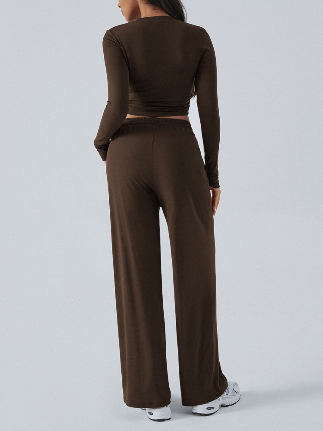 Hazel Blues® |  Devine Round Neck Long Sleeve Top and Pants Set