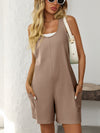 Hazel Blues® |  Mandy Pocketed Racerback Wide Strap Romper