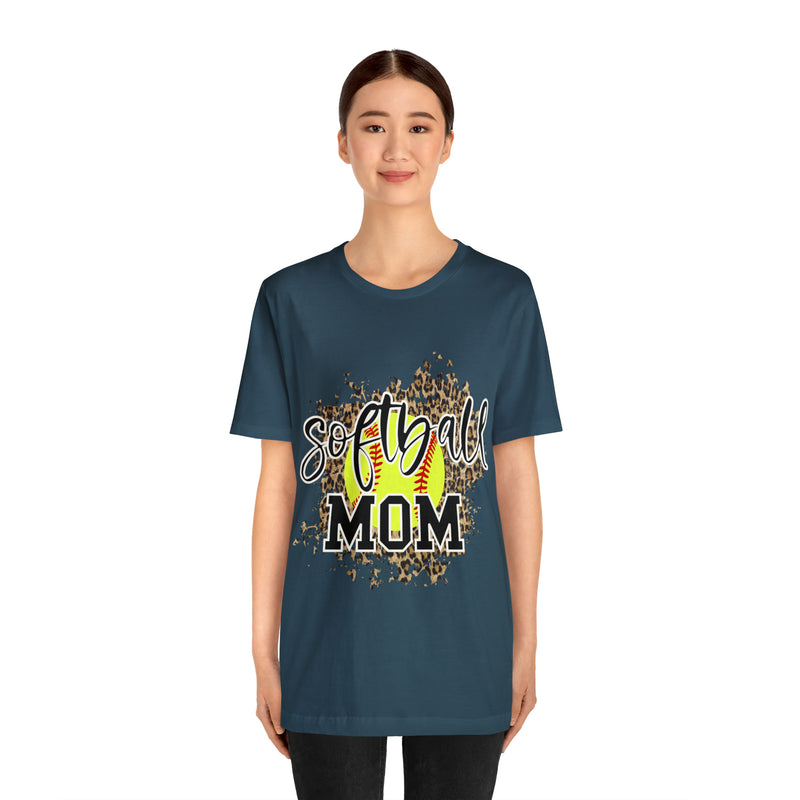 Hazel Blues® |  Softball Mom Leopard Graphic Tee