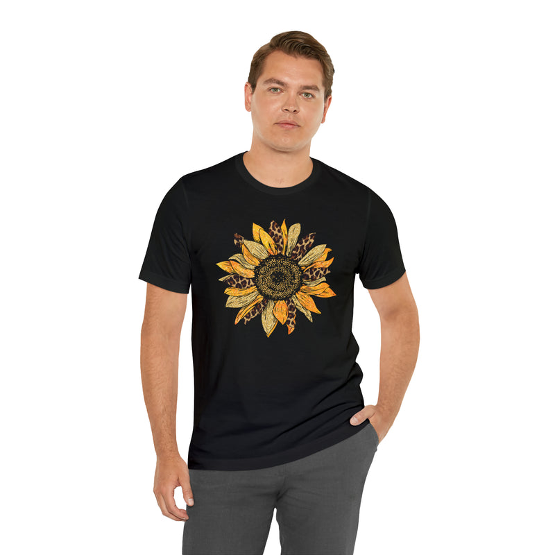 Hazel Blues® |  Sunflower Leopard Graphic Tee