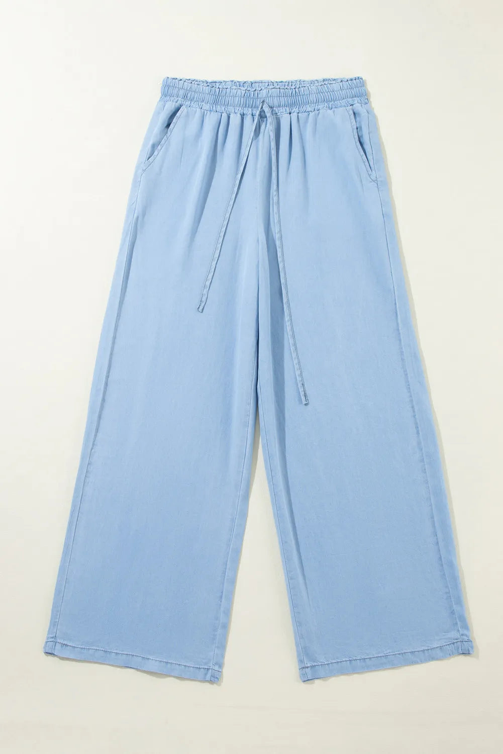 Hazel Blues® |  Drawstring Wide Leg Jeans