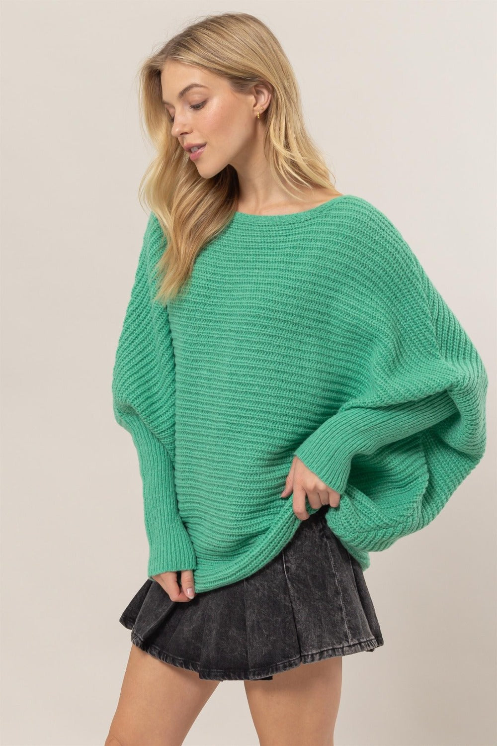 Hazel Blues® |  HYFVE Dolman Sleeve Oversized Sweater