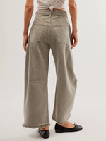 Hazel Blues® |  Raw Hem Wide Leg Jeans with Pockets